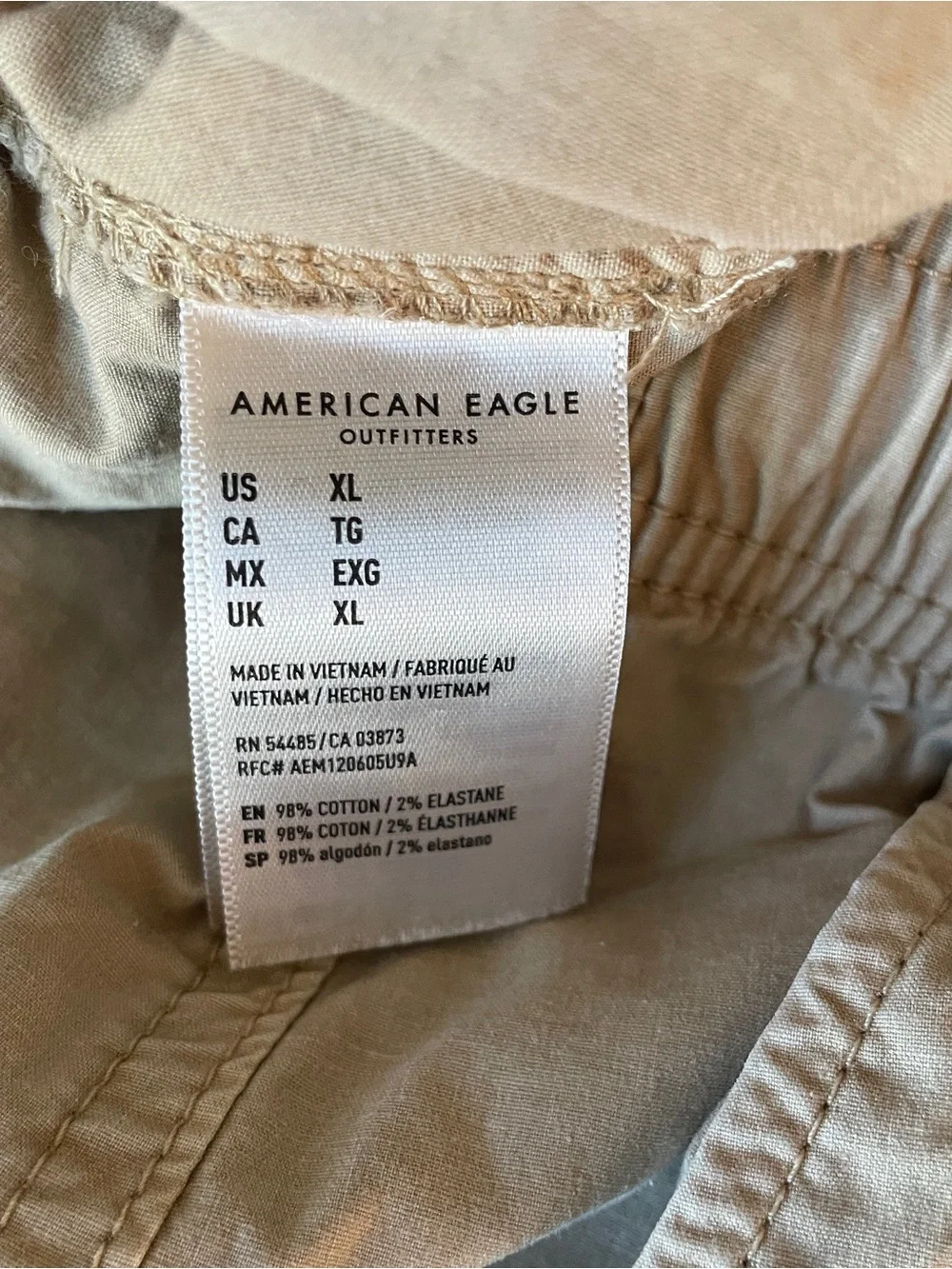 American Eagle Outfitters Tan Casual Drawstring Shorts